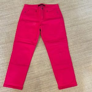 Calvin Klein Jeans Skinny Crop lightweight pants hot pink fuchsia size 30 / 10P